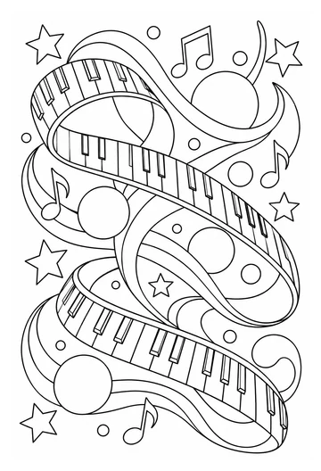 Music in Motion coloring page